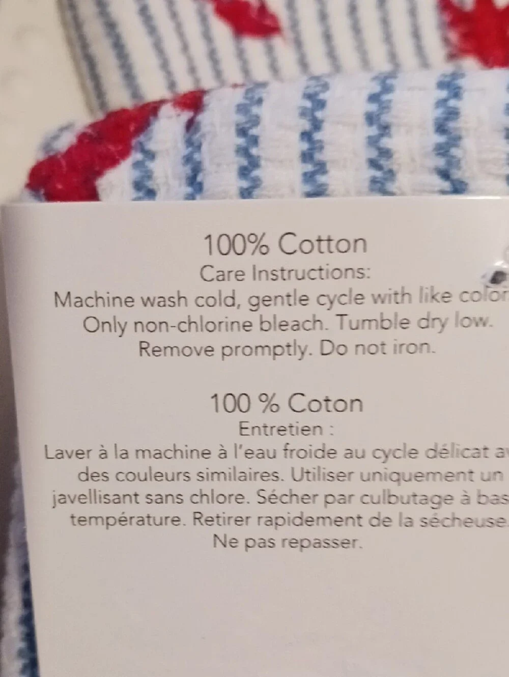 KitchenAid Blue & White Striped Kitchen Towels with Red Lobster Print 🦞